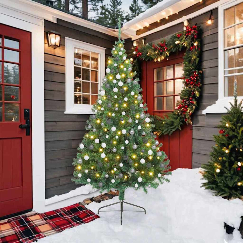 B&Q - Artificial Pre-Lit Christmas Tree Green 210 Cm Pvc - Image 2