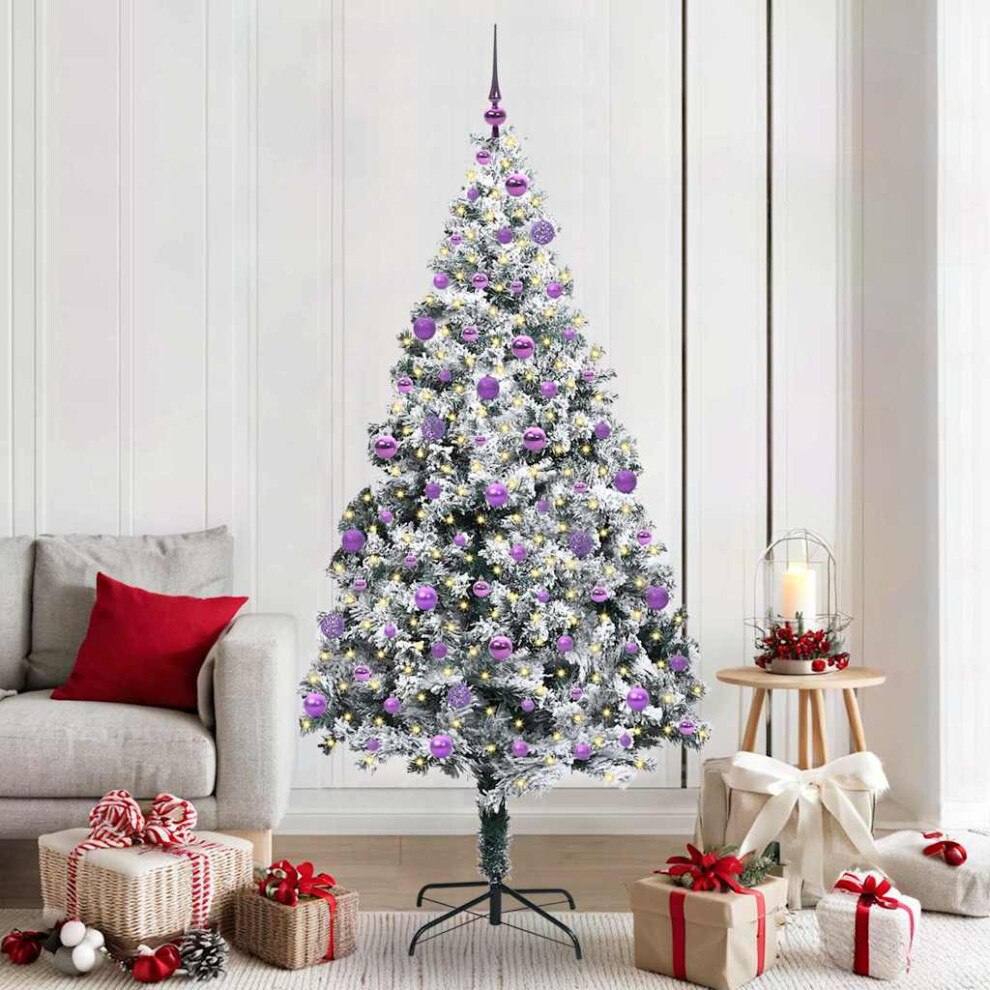 B&Q -  Artificial Christmas Tree White 210 Cm - Image 4