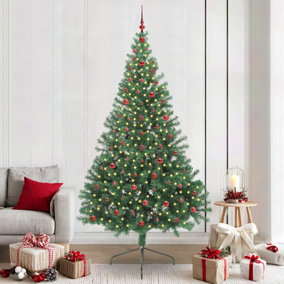 B&Q - Artificial Pre-Lit Christmas Tree Green 240 Cm Pvc - Image 2