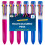 Signature 6pk 10 in 1 Multicoloured Pens Jumbo Retractable Ballpoint Drawing Writing 1
