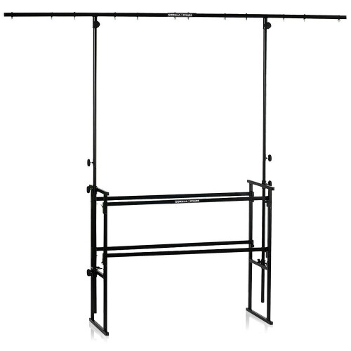 Gorilla GDS-4 4ft Complete Portable DJ All-in-One Disco Stand Booth Table Rig