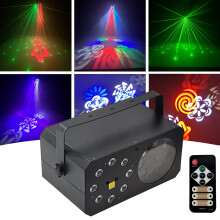 CFX Comvibe2 - Disco Light 3-in-1 RGBY LED Wash + Laser + Gobo Effect - SEE VID