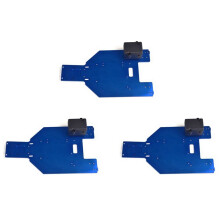 3X 10977 Plaque de Châssis en Alliage D'Aluminium pour VRX RC Car Remote Control Toys Parts Fit RH1043/1045 Essieu Arrière Design Desert Card