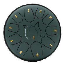 6-Inch 11-Tone Rain Drum Outdoor Garden Rain Drum Waterproof Music Rain Drum Forget Friends Drum Adult Handheld Drum,D