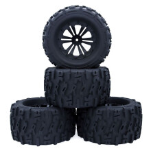 4 Szt. 125mm 1.9 Beadlock Felga Zestaw Opon do 1/10 Zdalnie Sterowany Samochód Gąsienicowy TRX4 RC-4WD D90 Axial SCX10 II III ,B