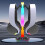 Headphone Stand RGB Light Gaming Headset Display Rack Desk Stand Universal 2