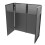 Gorilla Compact Foldable Bedroom Home DJ Equipment Deck Stand Table Booth 5