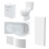 NES Home 1500mm RH P Shaped Bathroom Suite, Front Panel & Screen With Vanity & Toilet 6