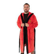 (L, Red) Star Trek Mens Logo Dressing Gown