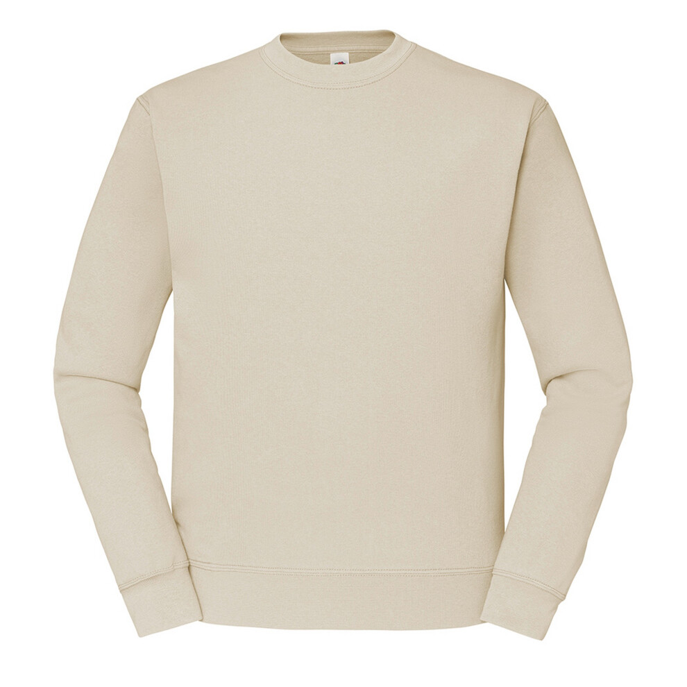 Fruit Of The Loom (L, Natural) Mens Classic Drop Shoulder Sweatshirt