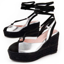 (Prata, 39) Montevita Wedge Sparto Balenci6 Prata