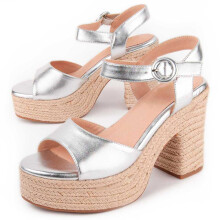 (SILBER, 36) Damen-sandalen Mit Absatz. Montevita Iliad 102967