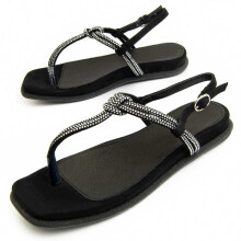 (Schwarz, 36) Damensandale. Montevita Prins 91706