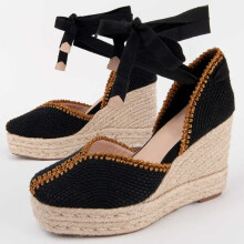 (Schwarz, 40) Damen-keil-espadrille Montevita Balenci12 102992