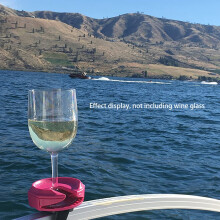 Outdoor Wine Glass Holder Accessories Champagne Picnic for Boat Bathtubs Chair Armrest Portable Wine Glass Holder Green