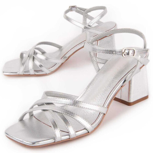 (Silber, 36) Damen-sandalen Mit Absatz. Montevita Trea7 102944