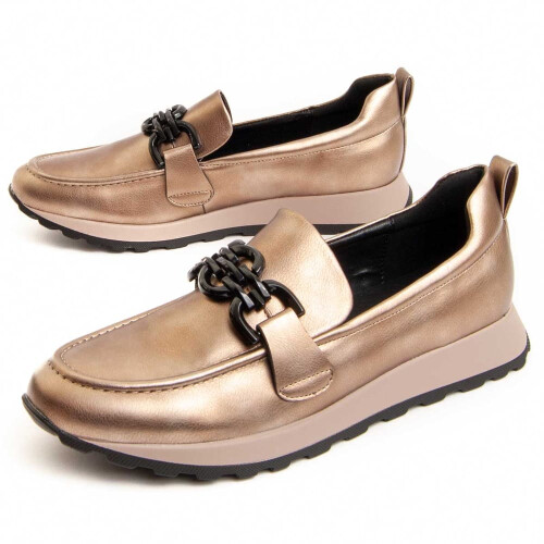 (Dourado, 37) Tênis Montevita Caden Gold