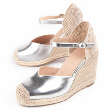 (Plateado, 38) Damen-keil-espadrille Montevita Balenci4 102906