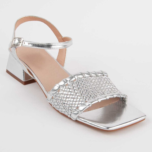 (SILBER, 37) Damen-sandalen Mit Absatz. Montevita Trea 102935 2
