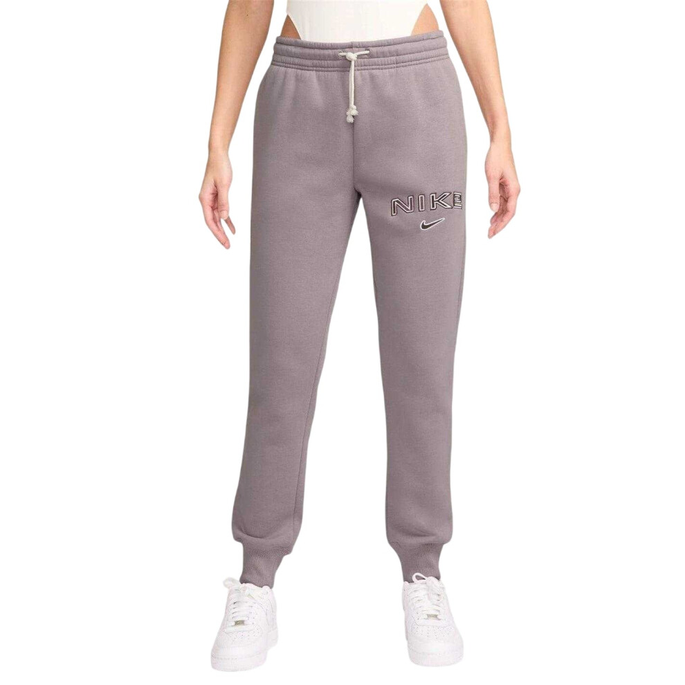 Nike (10 Uk R, Pink) Womens/Ladies Phoenix Mid Rise Athletic Sweatpants
