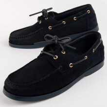 (Blue, 44) Nautical Leather For Men. Purapiel Puranautic8 102758