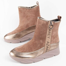 (Beige, 38) Damen-keilstiefeletten. Montevita Calig5 100957
