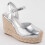 (Argento, 36) Espadrillas Con Zeppa Da Donna Montevita Balenci 102927 3