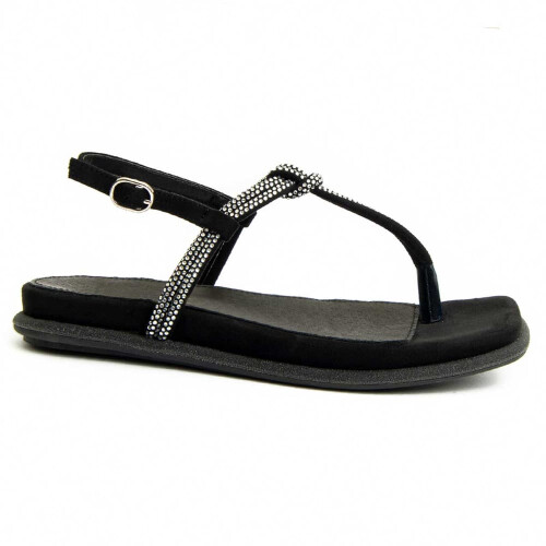 (Schwarz, 36) Damensandale. Montevita Prins 91706 1