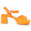 (ORANGE, 40) Damen-sandalen Mit Absatz. Montevita Comodosan 105012 2