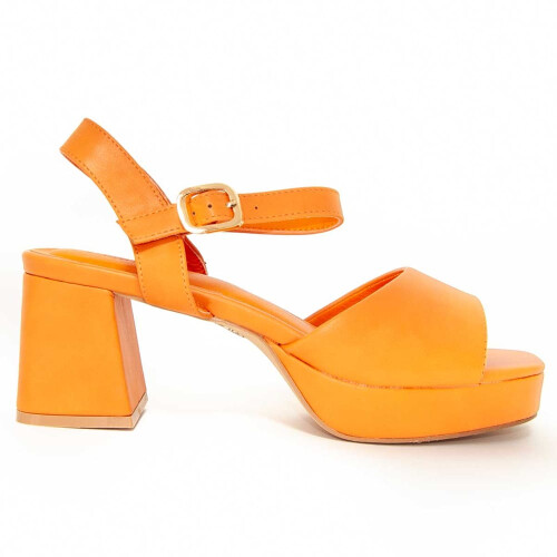 (ORANGE, 39) Damen-sandalen Mit Absatz. Montevita Comodosan 105012 1