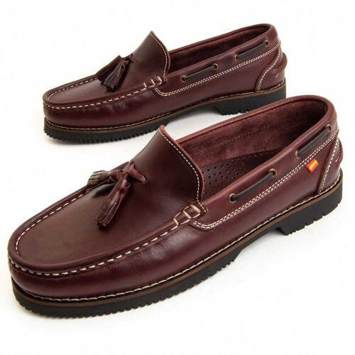 (Vermelho, 37) Purapiel Mocassim Pullnauk Bordeaux