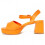 (ORANGE, 38) Damen-sandalen Mit Absatz. Montevita Comodosan 105012 5