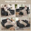Homcom HOMCOM 2 Seater Sofa Bed, 4-in-1 Convertible Pull Out Sleeper Sofa, Black 8
