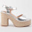 (SILBER, 36) Damen-sandalen Mit Absatz. Montevita Iliad 102967 2