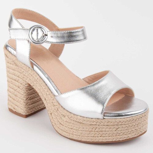 (SILBER, 36) Damen-sandalen Mit Absatz. Montevita Iliad 102967 2