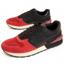 (Rouge, 42) Baskets Décontractées Pour Homme. Montevita Newmar 95782