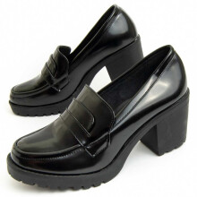 (Schwarz, 36) Damen-loafer Mit Absatz. Montevita Moccavita5 93936