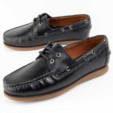 (Blue, 42) Nautical Leather For Men. Purapiel Puranautic7 102732