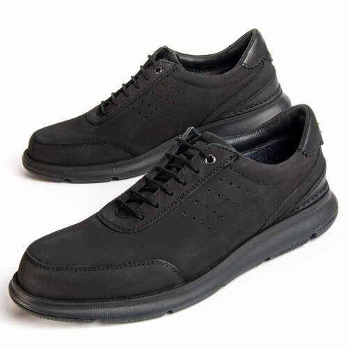 (Schwarz, 45) Herren-lederschuh. Purapiel Confore5 98986