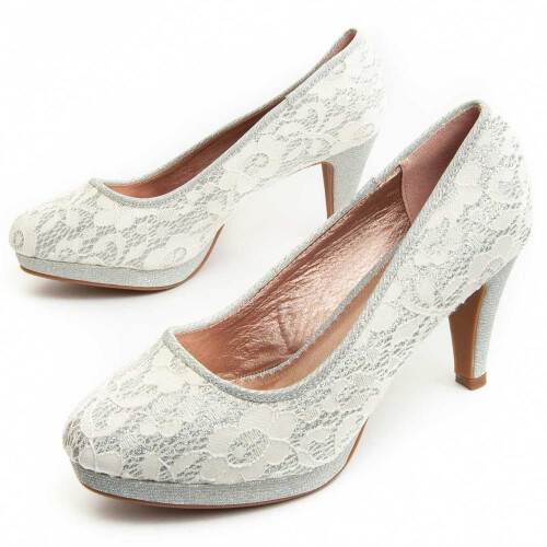 (Silber, 36) Damen-high-heel-schuh. Montevita Unne8 91274
