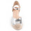 (Argento, 40) Espadrillas Con Zeppa Da Donna Montevita Balenci4 102906 4
