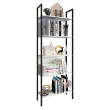 (Matt, Wood & Metal) Metal Stand Shelf Books Flakos 5x