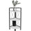 Metal corner shelf books insasi 2-fold White 1