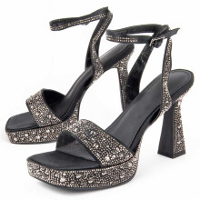 (Schwarz, 41) Damen-sandalen Mit Absatz. Montevita Birella 100989
