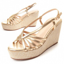 (Golden, 40) Espadrille-keilsandale Für Damen. Montevita Wesparto5 88501