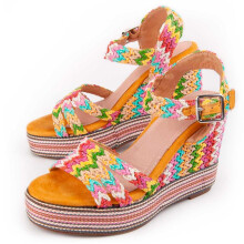 (MEHRFARBIG, 39) Damen-keilsandalen. Montevita Salia9 102979