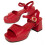 (ROT, 38) Damen-sandalen Mit Absatz. Montevita Comodosan 105011 1