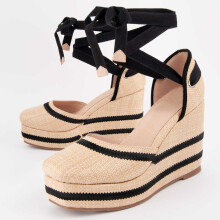 (BEIGE, 39) Espadrille Mit Keilabsatz Für Damen. Montevita Balenci11 102989