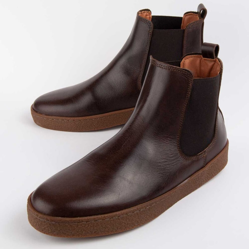 (Brown, 43) Stivale Di Pelle Per Uomini. Pureskin Botspring3 103064-image
