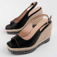 (Schwarz, 37) Damen-keilsandalen. Montevita Salia 102916